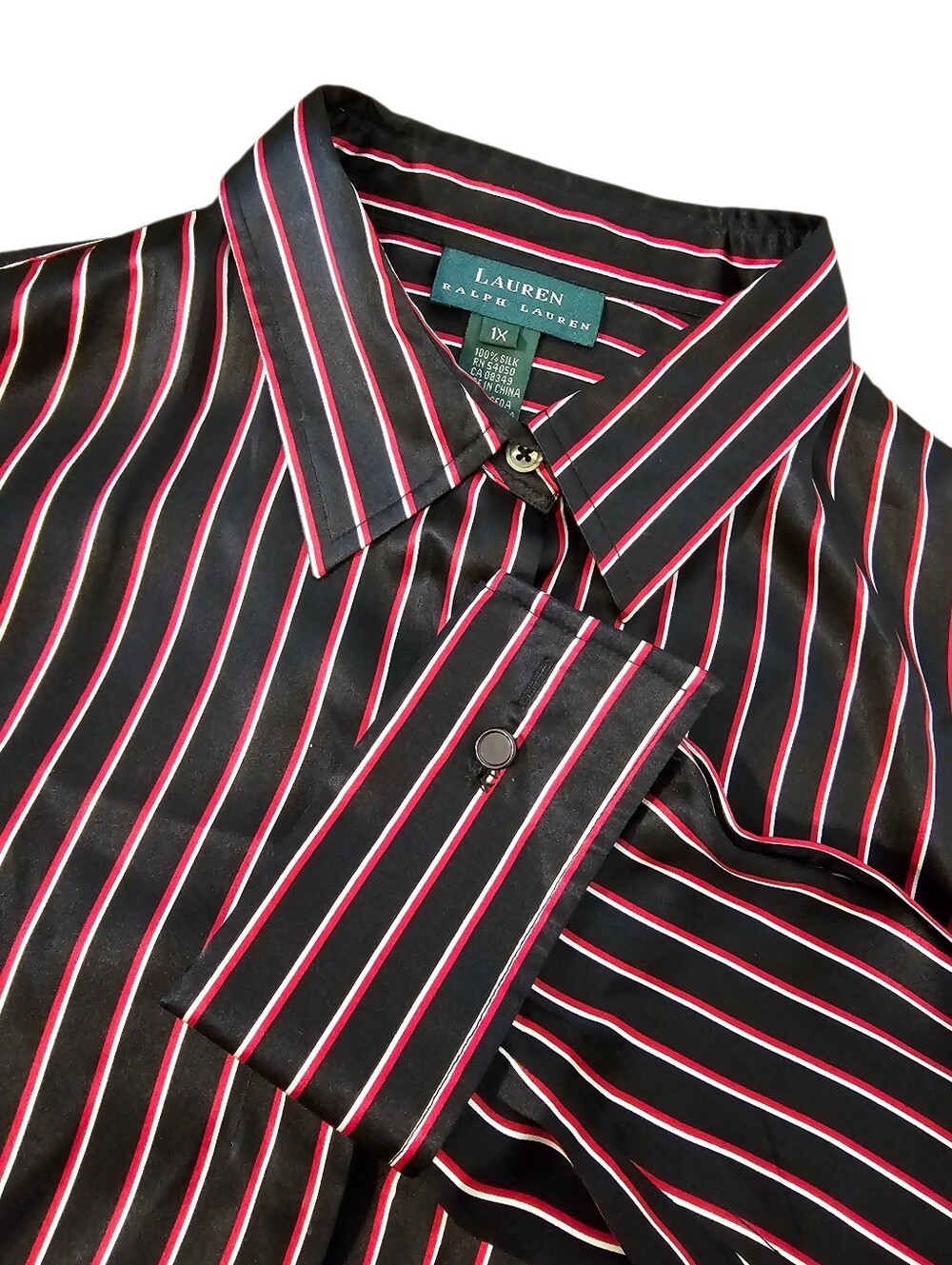 Lauren Ralph Lauren 100% Silk Blouse Size 1X